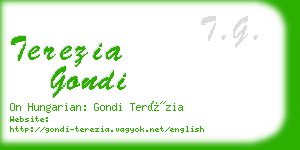 terezia gondi business card